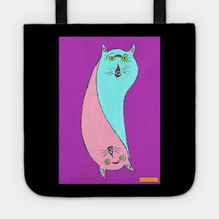 Tail Cats Pink & Blue. Tote