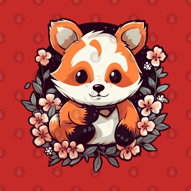 Cute Kawaii Redpanda | Chibi Red Panda by AstroWolfStudio