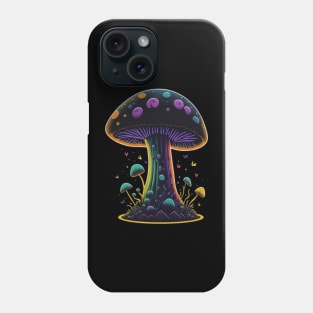 Trippy Rainbow Mushrooms Phone Case