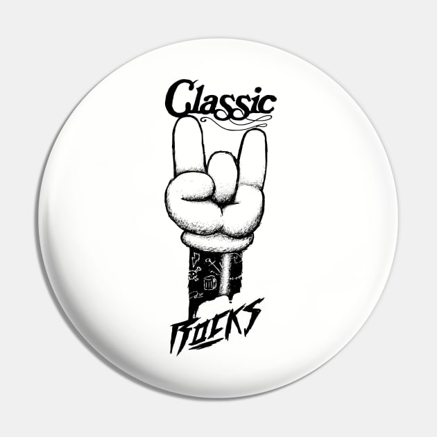 Classic Rocks Pin by lugepuar