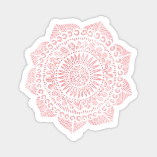 Blush Lace Mandala Magnet