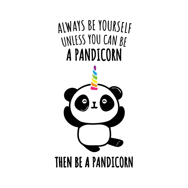 Cute Pandicorn - Funny Panda Unicorn Gifts Shirts by teemaniac