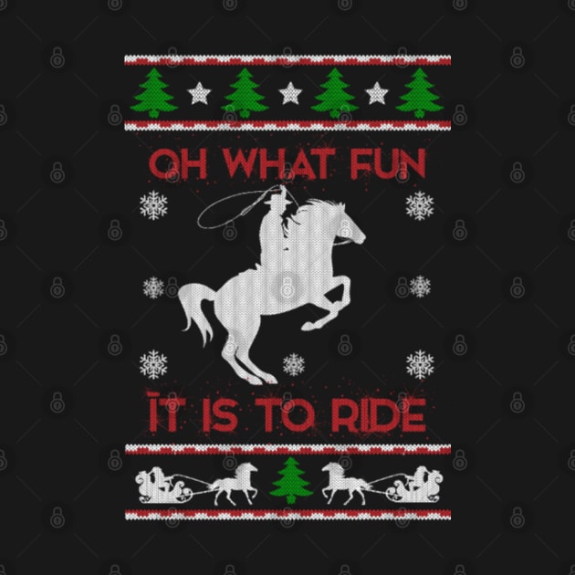 Horse Lover Ugly Christmas Sweater Gift by uglygiftideas