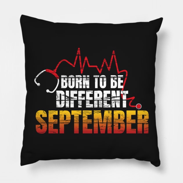 Birthday gifts: Born to be different September Pillow by PlusAdore