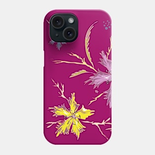 Autumn flowers in pink Phone Case