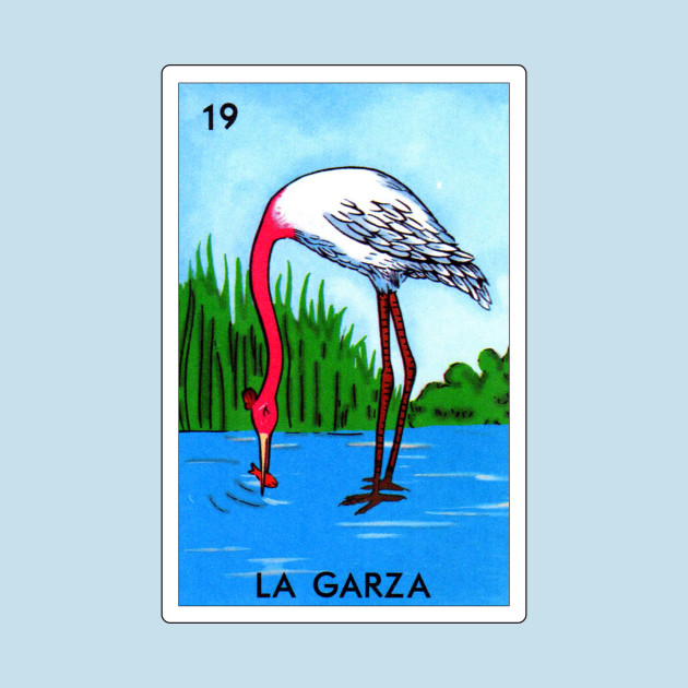 Discover Loteria Mexicana Art - Loteria Mexicana Design - La Garza Gift - Regalo La Garza - La Garza - T-Shirt