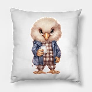 Bald Eagle Wearing Pajamas Pillow