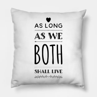 As Long As We Both Shall Live - Haunted Mansion-Inspired Designs Pillow