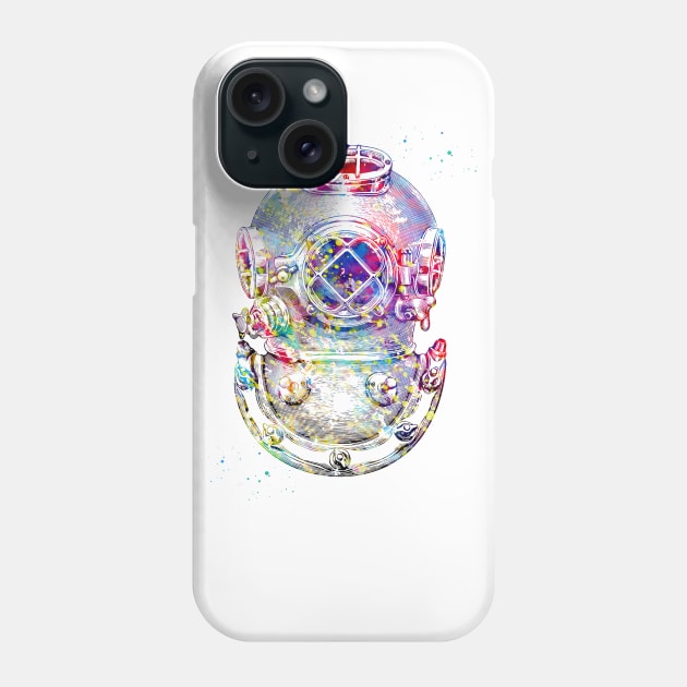 Diving helmet Phone Case by erzebeth