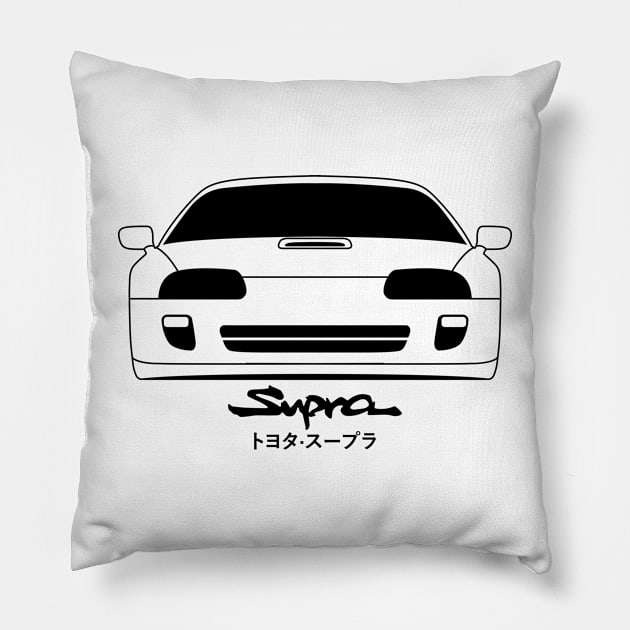 Toyota Supra 2JZ GTE JDM Car Pillow by petrolhead