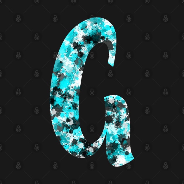 Paint Splash Letter G by Hip Scarves and Bangles