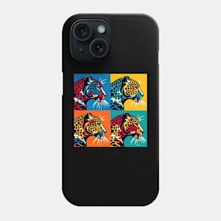 Wild Elegance Unleashed: Pop Art Leopard Masterpiece Phone Case