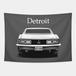 Detroit Muscle BW Tapestry