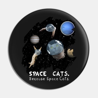 Cute Space Cat Shirt Epic Galaxy Cats in Outer Space Gift Pin