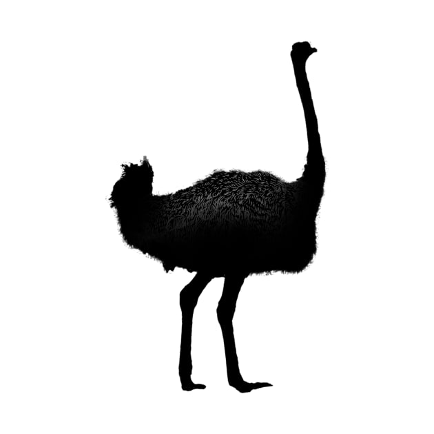 'Vintage Ostrich Graphic' Adorable Bird Lover Gift by ourwackyhome