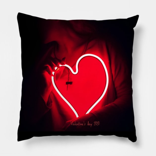 valentine love day 2020 for girlfriend Pillow by mtfStore
