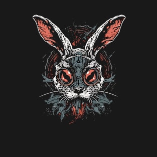 Scary Skull Bad Rabbit Horror Bunny Halloween Easter T-Shirt T-Shirt