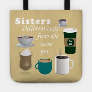 Lispe Sisters 6 Different Cups from the Same Pot Tote