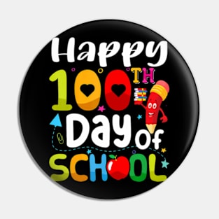 100 Days of School Teacher Student Pin