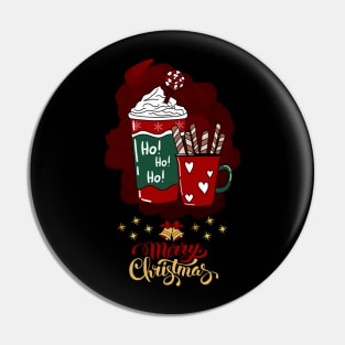 Merry Christmas Coffee Pin