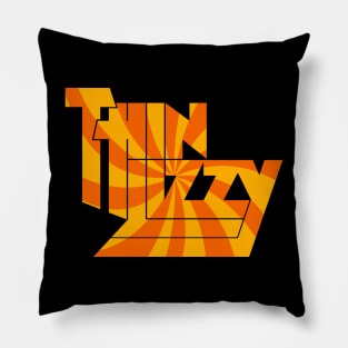 Thin Lizzy Orange Spiral Fanart Pillow