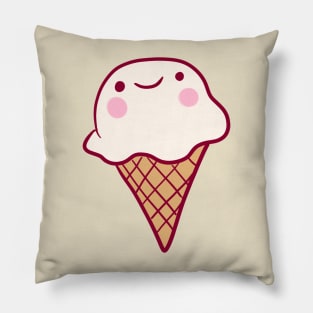 Ice cream cone illustration Pillow