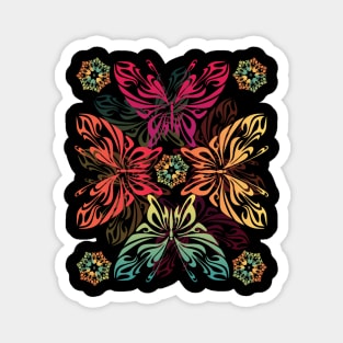 Beautiful Butterflies illusions Magnet