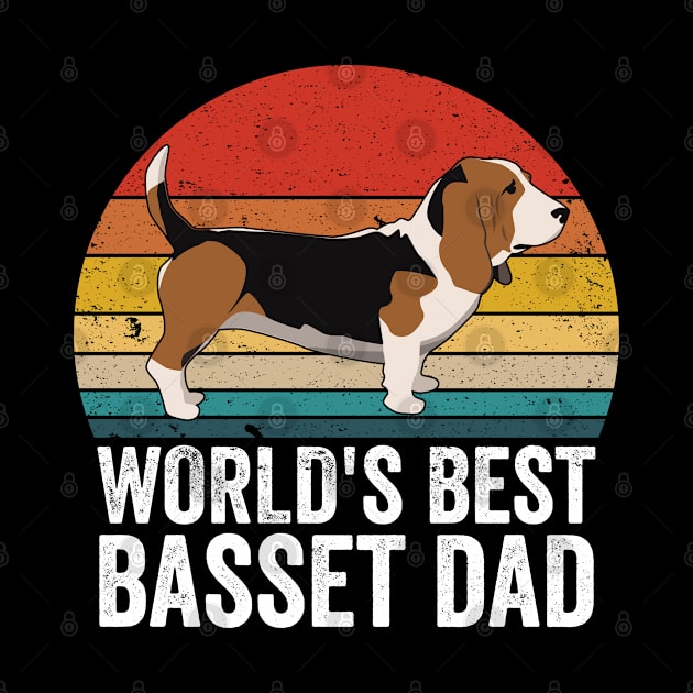 Basset Hound - Worlds Best Basset Dad by Kudostees