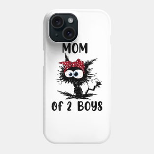 Mom Of 2 Boys Phone Case