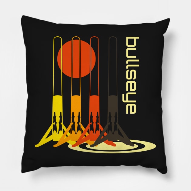 Falcon 9 Bullseye Pillow by focodesigns