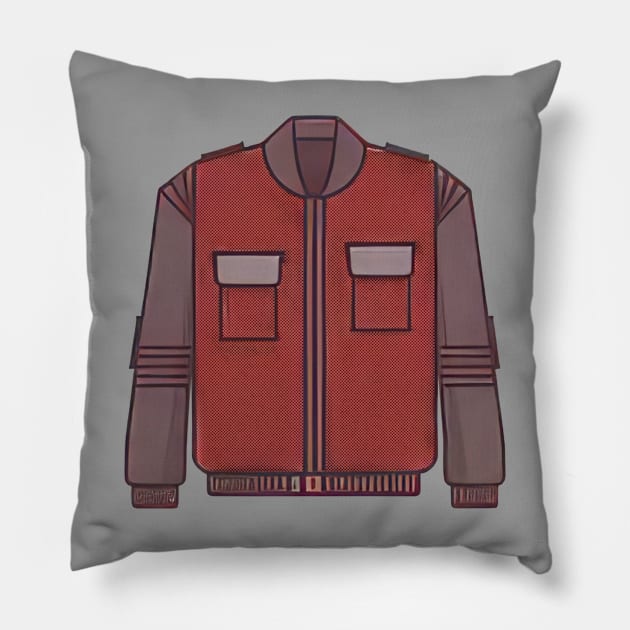 BTTF 2 Pillow by Buff Geeks Art