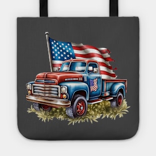4th of July Ford Pickup Design Tote