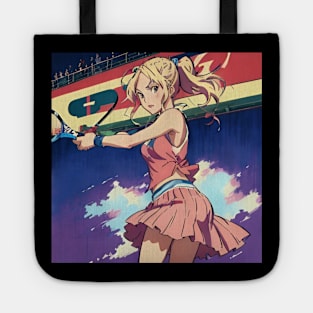 Japanese Vibes Danish Tennis Player Girl Playing Tennis Tournament Tote