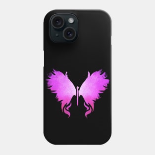 Artistic purple butterfly emoji Phone Case