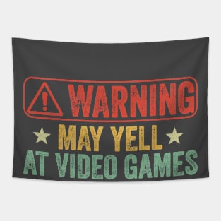 Vintage Warning May Yell At Video Games Tapestry