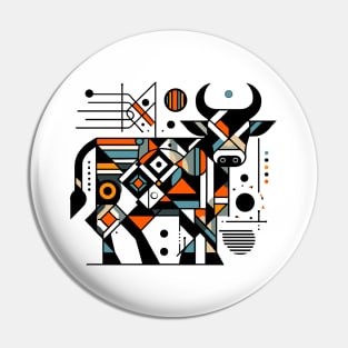 Abstract Animal Cow 3 Pin