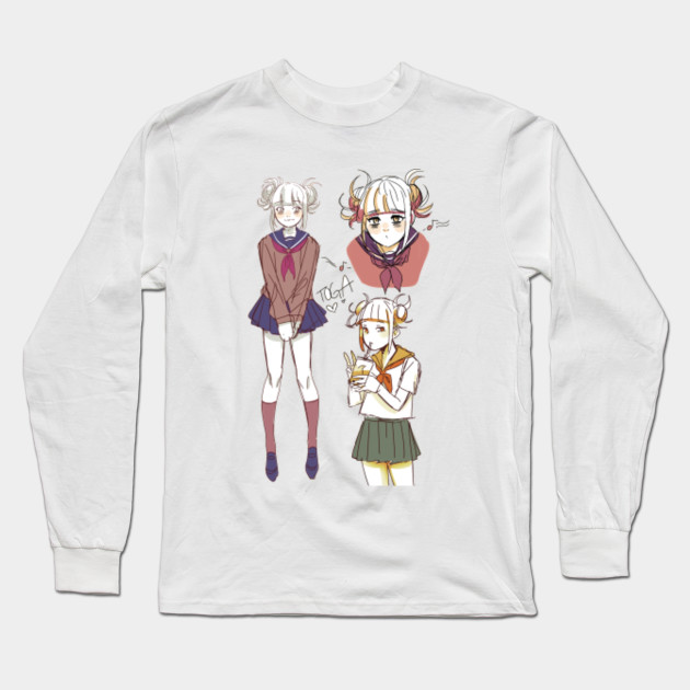 Toga Himiko Backgroundless Bnha Long Sleeve T Shirt Teepublic