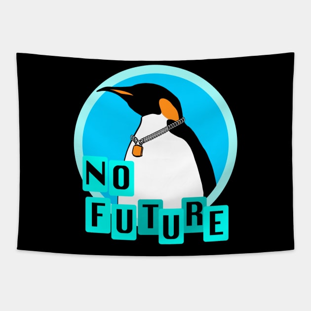 Punk Penguin Tapestry by LarsBeelzebub