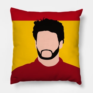 Carlos Sainz Face Art - Flag Edition Pillow