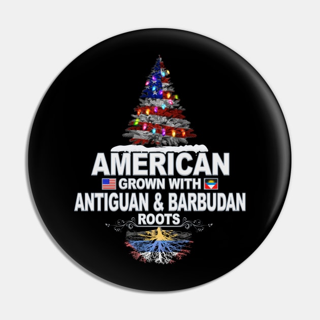 Christmas Tree  American Grown With Antiguan & Barbudan Roots - Gift for Antiguan & Barbudan From Antigua & Barbuda Pin by Country Flags