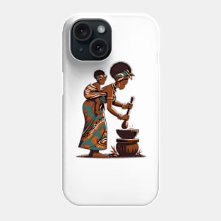 Afrocentric Mother And Baby Phone Case