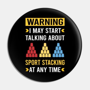 Warning Sport Stacking Cup Stacking Speed Stacking Pin