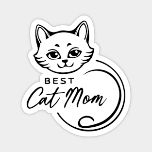 Best Cat Mom Magnet