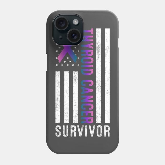 Thyroid Cancer Survivor Phone Case by Kingdom Arts and Designs