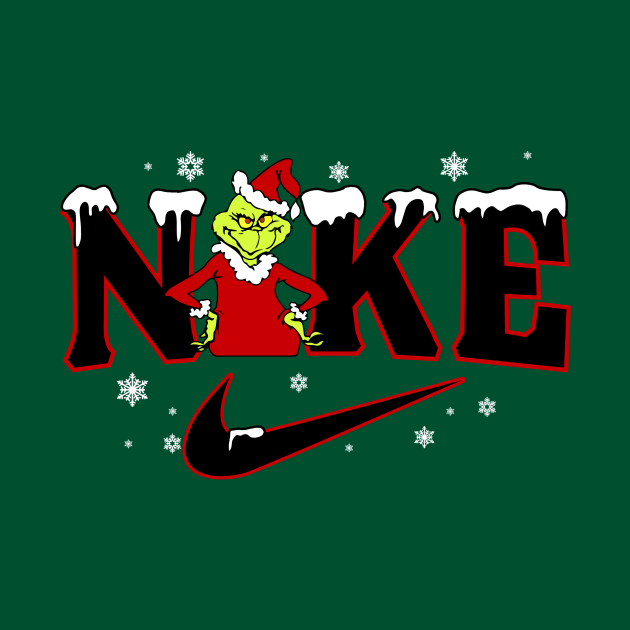 Funny Christmas Grinch Nke Christmas Grinch Snow by Archer Expressionism Style