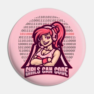 Girls can code Pin