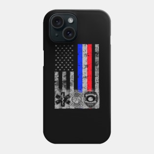 Fire Police Emt Responder Flag Phone Case