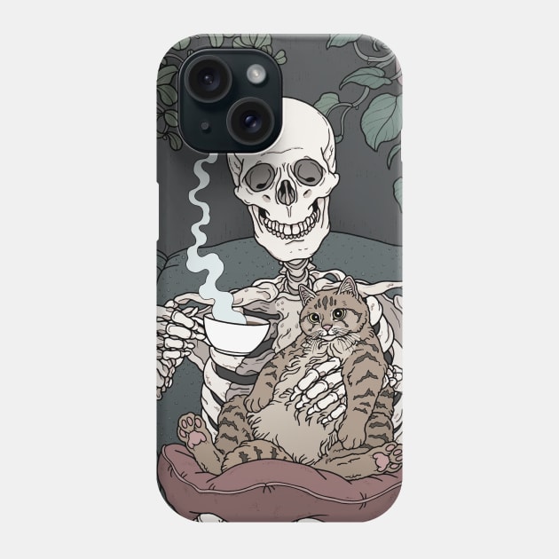 Cat Days Phone Case by tiina menzel
