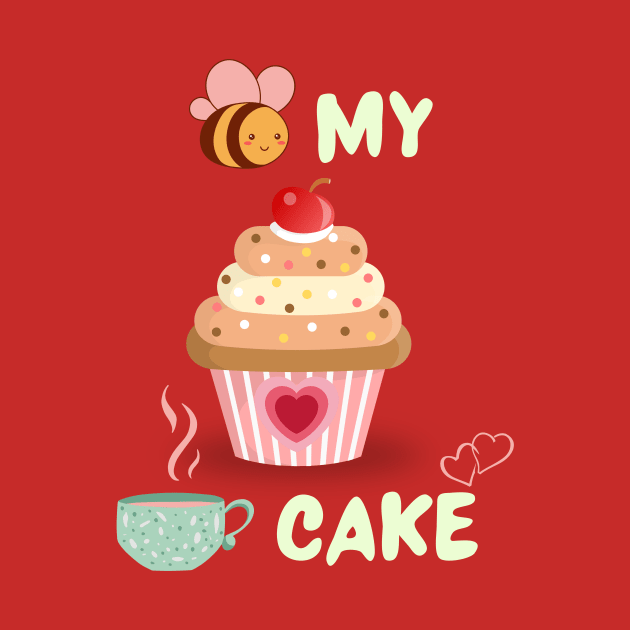 Cupcake lovers Valentine Unisex T shirt by Savi L'amour