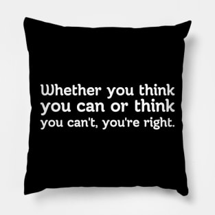 Inspirational Quotes On Life Pillow